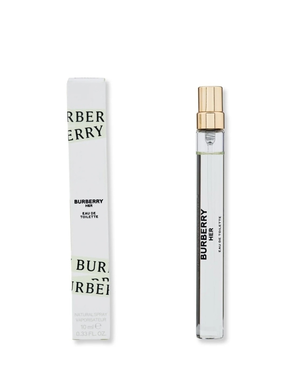 Burberry Her Eau de Toilette Spray in Clear and Gold